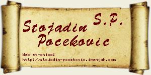 Stojadin Počeković vizit kartica